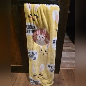 Unique! Some Bunny Loves You Throw Blanket-NWT